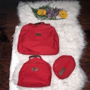 Vintage Red Travel Set